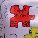 (At our ministry this month we were given a puzzle piece to leave a message...even though we were only here for a short while, we were a small part of what God is doing here in Thailand!)